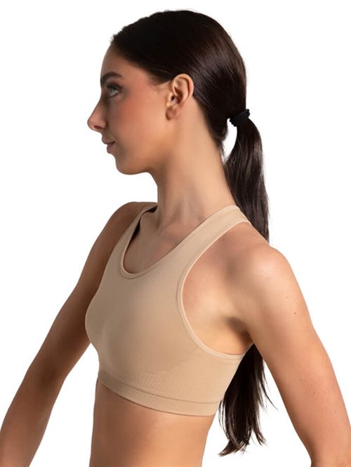 Capezio nude seamless top til piger