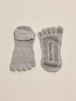 Moonchild grå grip toe sokker