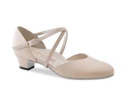 Werner Kern lav dame dansesko i beige skind