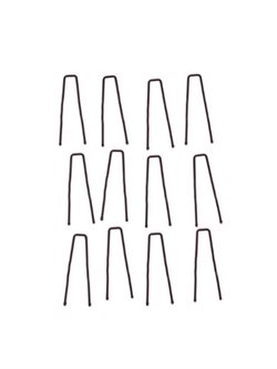 Brune hårnåle 2"(5cm) - 12 stk super gode