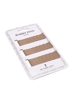 Bobby pins hårnåle - 25 stk brun