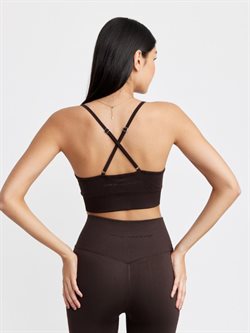 DOM seamless Signature bh top mørk brun