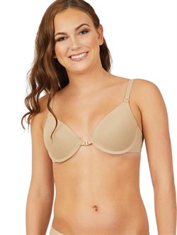 Capezio nude bøjle-bh med klare stropper til dans