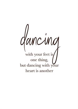 Plakat 50X70 CM citat - Dancing