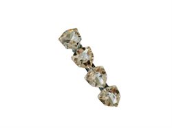 Hårspænde med 4 store guld sten