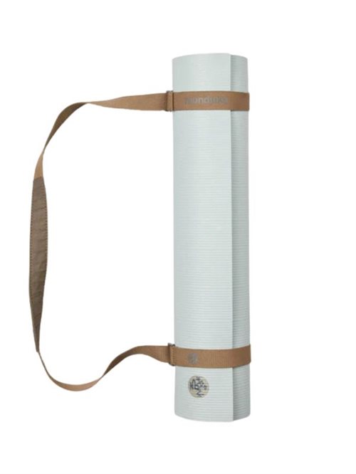 Brun Manduka bærestrop til yogamåtter