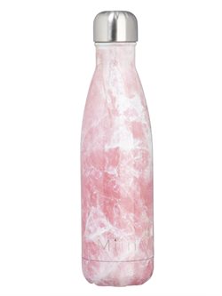 500 Ml drikkeflaske fra Miin Bottle i pink marmor