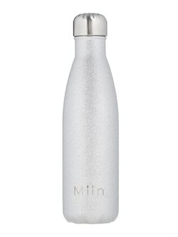 500 Ml drikkeflaske fra Miin Bottle i sølv glitter