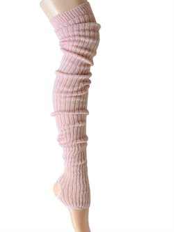 Intermezzo 90cm uld benvarmere i pudderfarvet