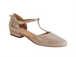 Rummos blød lav guld dansesko 