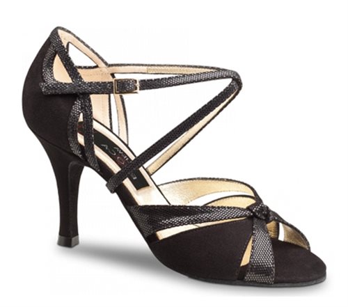 Nueva Epoca Sienna sort elegant dansesko 7 cm