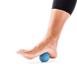 Lille blå massage bold til fødder 